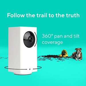 WYZE Cam Pan 1080p Pan/Tilt/Zoom Indoor Pet Monitoring Camera for Dogs & Cats Baby Monitor with WYZE 32GB MicroSD Card Class 10