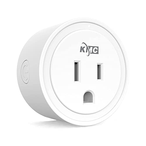 KMC Smart Plug Mini 4-Pack, Wi-Fi Outlets for Smart Home, Remote Control Lights and Devices from Anywhere, No Hub Required, ETL Certified, Works with Alexa and Google Home