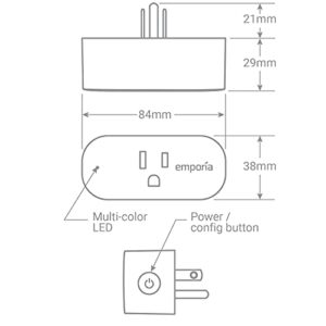 Smart Plug with Energy Monitoring | 15A Max / 10A Continuous | WiFi Smart Outlet | Mobile App | Alexa | Google | ETL Certified (Package of 4)