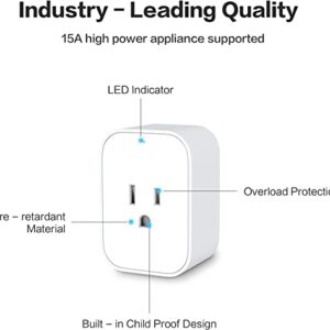 Aqara Smart Plug, REQUIRES AQARA HUB, Zigbee, with Energy Monitoring, Overload Protection, Scheduling and Voice Control, Works with Alexa, Google Assistant, IFTTT, and Apple HomeKit Compatible