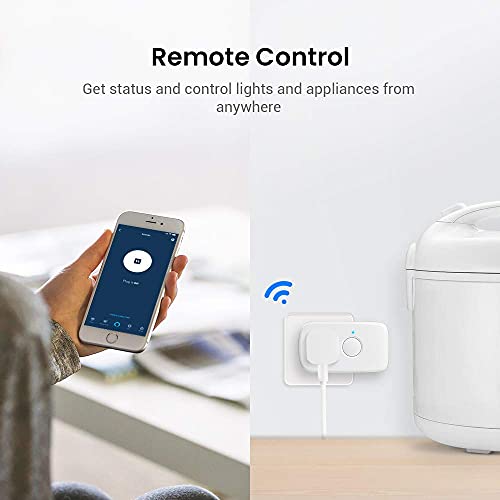 BroadLink Smart Plug Mini, Smart Wi-Fi Timer Outlet Socket Works with Alexa, Google Home, IFTTT, Support Both 2.4G and 5G Wi-Fi