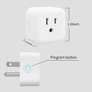 Minoston Z-Wave Plus Outlet, Mini Plug in Socket, 15A, Z-Wave Hub Required, Built-in Repeater/Range Extender, Work with SmartThings, Wink, Alexa, Google Assistant, FCC & ETL Listed(MP21Z)