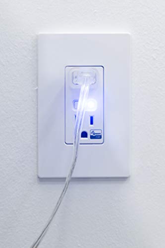 Enbrighten 55256 Z-Wave Plus Smart Receptacle, Works with Alexa, Google Assistant, Tamper-Resistant, 1 ZWave 1 Always On Outlet Hub Required, White