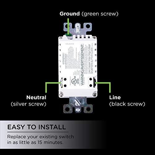 Enbrighten 55256 Z-Wave Plus Smart Receptacle, Works with Alexa, Google Assistant, Tamper-Resistant, 1 ZWave 1 Always On Outlet Hub Required, White