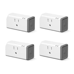 sonoff s31 lite 15a wifi smart plug etl certified, smart socket outlet timer switch, compatible with alexa & google home assistant, ifttt supporting, no hub required,2.4 ghz wifi only 4-pack
