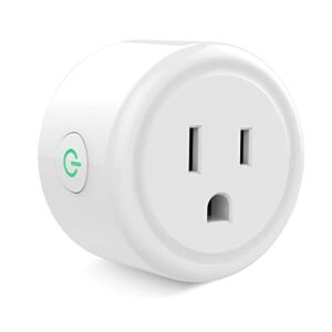 mini smart plug, ghome wi-fi outlet works with alexa and google home, smart sockets remote control with surge protector timer schedule function,etl fcc certified,1 pack
