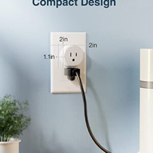 Mini Smart Plug, WISEBOT WiFi Plug Surge Protector Works with Alexa and Google Home, Plug-in Outlet Socket APP Control, Timer Function, ETL FCC Listed, No Hub Required, 2.4GHz WiFi Only, 10A/1200W