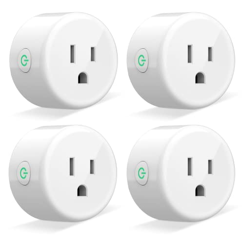 Mini Smart Plug, WISEBOT WiFi Plug Surge Protector Works with Alexa and Google Home, Plug-in Outlet Socket APP Control, Timer Function, ETL FCC Listed, No Hub Required, 2.4GHz WiFi Only, 10A/1200W