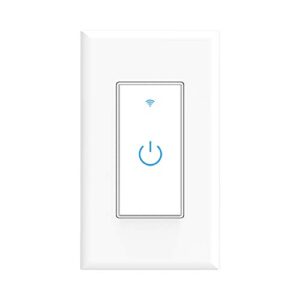 smart light switch, wifi switch touch wall switch 1 gang, compatible with alexa google home and ifttt