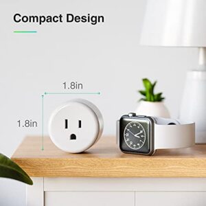 Beantech Smart Plug, WiFi Outlet Socket Compatible with Alexa Google Home, No Hub Required Surge Protection Plug, ETL Certified FCC Listed 120V 10A 2.4 GHz Wi-Fi Smart Outlet with Timer, 4 Pack