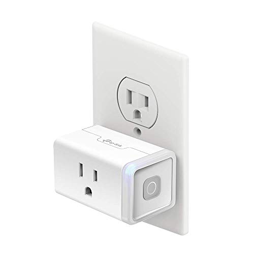 Kasa Smart Plug by TP-Link, Smart Home Wi-Fi Outlet Works with Alexa, Echo, Google Home & IFTTT, No Hub Required, Remote Control, 15 Amp, UL Certified, 1-Pack(HS103) , WHITE