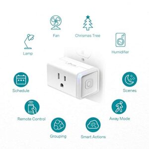 Kasa Smart Plug by TP-Link, Smart Home Wi-Fi Outlet Works with Alexa, Echo, Google Home & IFTTT, No Hub Required, Remote Control, 15 Amp, UL Certified, 1-Pack(HS103) , WHITE