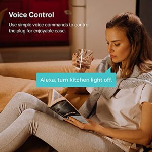 Kasa Smart Plug Ultra Mini 15A, Smart Home Wi-Fi Outlet Works with Alexa, Google Home & IFTTT, No Hub Required, UL Certified, 2.4G WiFi Only, 1-Pack(EP10), White