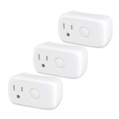 BroadLink Smart Plug, Mini Wi-Fi Timer Outlet Socket Works with Alexa/Google Home/IFTTT, No Hub Required, Remote Control Anywhere (3-Pack)