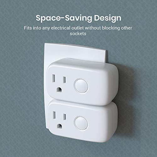 BroadLink Smart Plug, Mini Wi-Fi Timer Outlet Socket Works with Alexa/Google Home/IFTTT, No Hub Required, Remote Control Anywhere (3-Pack)