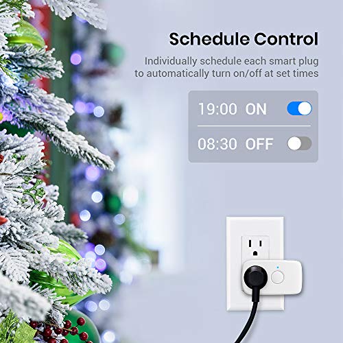 BroadLink Smart Plug, Mini Wi-Fi Timer Outlet Socket Works with Alexa/Google Home/IFTTT, No Hub Required, Remote Control Anywhere (3-Pack)