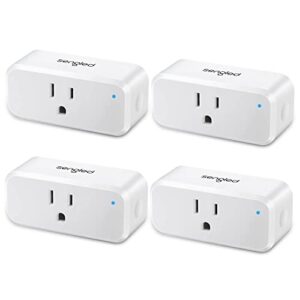 sengled smart plug works with alexa, amazon smart plug bluetooth mesh, alexa plug smart outlet remote control, 15a smart socket, 1800w, timer & schedule, fcc certified, no hub required, 2-pack