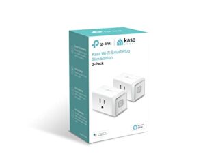 tp-link kp100kit kasa wi-fi smart plug slim edition 2-pack