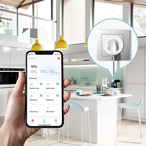 belinkon Mini WiFi Smart Plug, Wi-Fi Outlets for Smart Home with Timer Function, Remote Control from Anywhere, Works with Alexa, Google Home, Smart Life Tuya APP, ETL/FCC/Rohs Listed Socket (4 Pack)