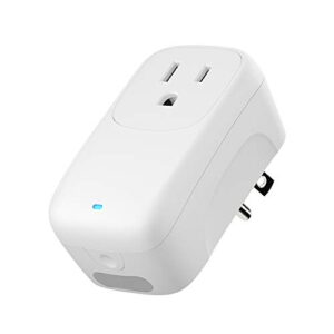 broadlink smart plug, wi-fi timer adapter with dimmable night light, 15 amp outlet, works with alexa, google assistant, ifttt, no hub required (sp4l-us)