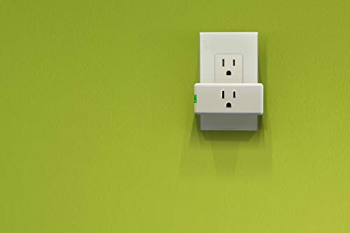 Leviton DW15P-1BW Decora Smart Wi-Fi Mini Plug-In Outlet, No Hub Required, Works with Alexa, Google Assistant and Nest