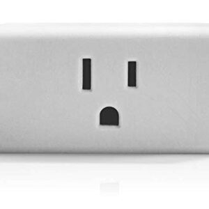 Leviton DW15P-1BW Decora Smart Wi-Fi Mini Plug-In Outlet, No Hub Required, Works with Alexa, Google Assistant and Nest