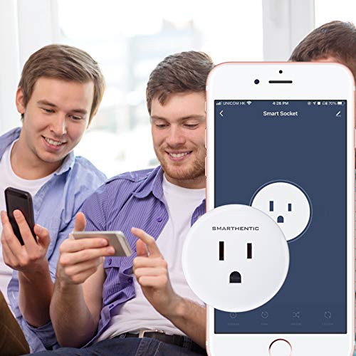 Smart Plugs, WIFI Outlet Timer Socket Sets, Remote Control Gadgets, Alexa, Google Home Voice Control, 2.4GHZ Network Outlet Extender, ETL Certified, Cool Stuff for Your Room, Pack of (6)