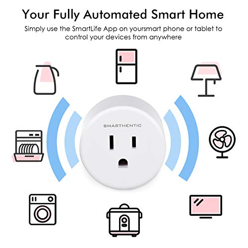 Smart Plugs, WIFI Outlet Timer Socket Sets, Remote Control Gadgets, Alexa, Google Home Voice Control, 2.4GHZ Network Outlet Extender, ETL Certified, Cool Stuff for Your Room, Pack of (6)