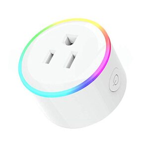 wifi smart plug mini smart outlet work with alexa& google home, wireless smart socket with night light, timer function device sharing, wall plug no hub required app remote control from anywhere