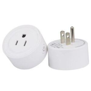 alexa smart plug,2.4g wi-fi outlet socket work with alexa and google home,mini smart plug voice remote control timer device sharing (2 pack)