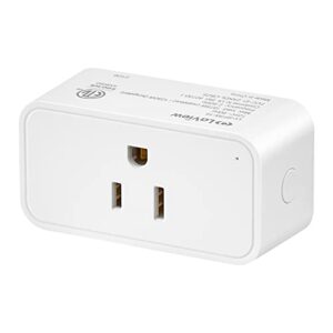 laview smart plug, smart outlet compatible with alexa, tuya/ble module, laview app control remotely with no hub required, scheduling, etl, fcc/ic certified