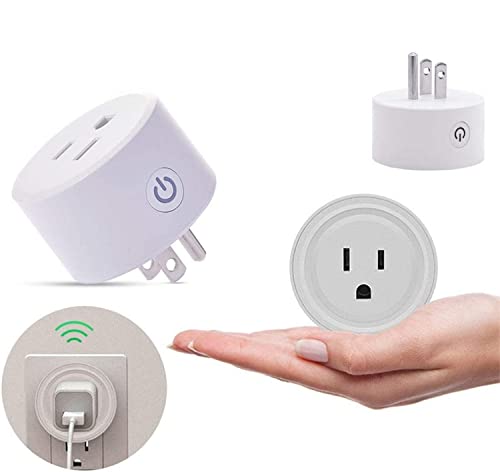 Smart Plug Mini HomeKit, Smart WiFi Outlet Socket Support Apple HomeKit, Amazon Alexa and Google Assistant Voice Control Plug with Timer Function and Group Control Apple MFi Certified No Hub Required