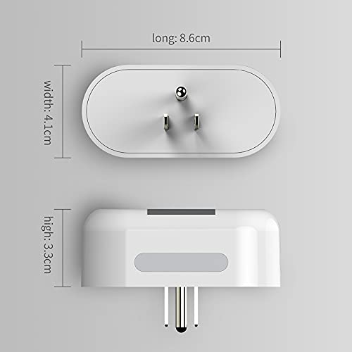 UCOMEN Smart Plug WiFi Outlet Mini Wall Charger Work with Alexa, Echo and Google Home &IFTTT, Night Light， Remote Control, Timer Function，4 Pack