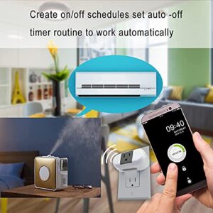 UCOMEN Smart Plug WiFi Outlet Mini Wall Charger Work with Alexa, Echo and Google Home &IFTTT, Night Light， Remote Control, Timer Function，4 Pack