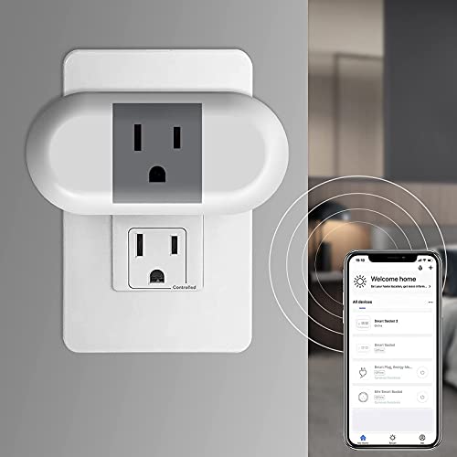 UCOMEN Smart Plug WiFi Outlet Mini Wall Charger Work with Alexa, Echo and Google Home &IFTTT, Night Light， Remote Control, Timer Function，4 Pack