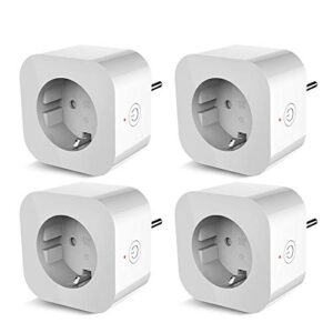 4pcs elelight pe1004t smart sockets remote control outlet with timing function,eu plug
