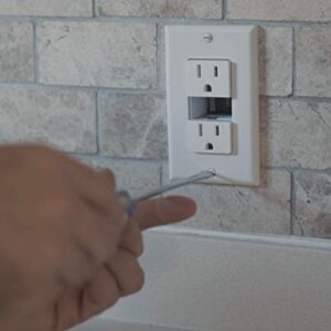 Swidget Customizable Outlet - Add a Wi-Fi or Z-Wave Insert to make it a smart outlet, smart plug, Wi-Fi Plug, Z-Wave Plug. Compatible with Alexa, Google Assistant, IFTTT. 15Amp, Tamper Resistant, ETL