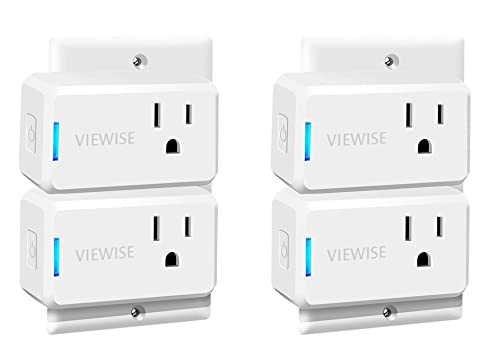 VIEWISE Smart Plug Mini, Wi-Fi Switch Outlet Socket, No Hub Required, Works with Alexa, Control Your Devices from Anywhere, Mini Size, Amazon Echo Voice Control (1 Pack)