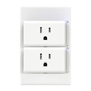 Kasa Smart WiFi Plug Mini by TP-Link – Smart Plug, No Hub Required, Works with Alexa and Google (HS105 KIT)