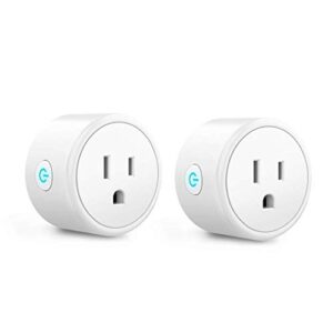smart plug ,wifi smart socket works with alexa and google home for voice control, vaiyi mini wifi outlet socket remote control with timer function, no hub required, rohs fcc listed (2 pack)
