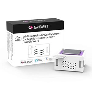 swidget air quality + wi-fi control insert – works with swidget outlets and switches (sold separately) to measure temperature, humidity, air pressure & total vocs used to calculate air quality & co2