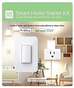 wemo smart home starter kit smart plug and switch