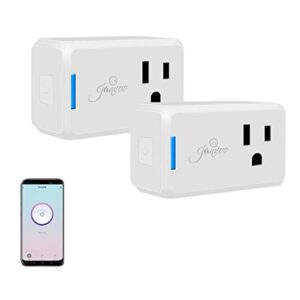 wifi smart plug cetl listed fcc certified, wi-fi outlet compatible with alexa, echo and google home &ifttt, no hub required, remote control,