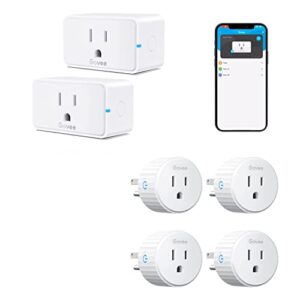 govee smart plug, wifi bluetooth outlets 2 pack work with alexa and google assistant bundle with govee smart plug, wifi plugs work with alexa & google assistant, smart outlet with timer & group