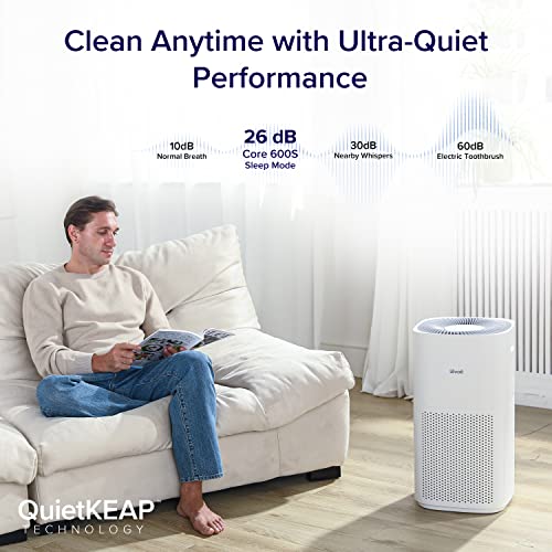 LEVOIT Air Purifiers for Home Large Room, Covers up to 3175 Sq. Ft, Smart WiFi and PM2.5 Monitor, H13 True HEPA Filter Removes 99.97% of Particles, Pet Allergies, Smoke, Dust, Auto Mode, Alexa Control