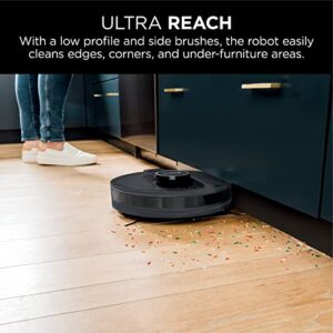 Shark AV2501S AI Robot Vacuum with HEPA Self-Empty Base, Bagless, 30-Day Capacity, LIDAR Navigation, Perfect for Pet Hair, Compatible with Alexa, Wi-Fi Connected, Black