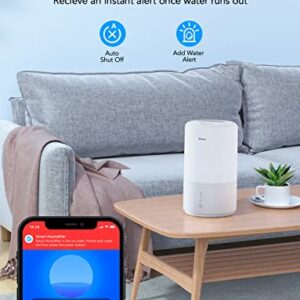 Govee Smart WiFi Humidifiers for Bedroom, Top Fill Cool Mist Humidifiers for Baby and Plants, Work with Alexa, Auto Humidity Adjustment, 24 dB Super Quiet, Essential Oil Diffuser, 24H Timer, 3L