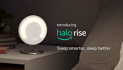 Introducing Amazon Halo Rise - Bedside Sleep Tracker with Wake-up Light and Smart Alarm