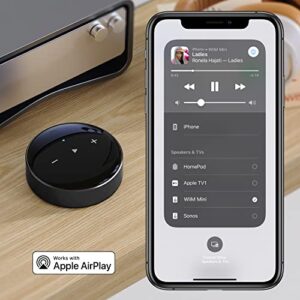 WiiM Mini AirPlay2 Wireless Audio Streamer, Multiroom Stereo, Preamplifier, Works with Alexa and Siri Voice Assistants, Stream Hi-Res Audio from Spotify, Amazon Music and More