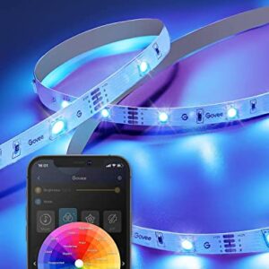 Govee Smart WiFi LED Strip Lights , 50ft RGB LED Lights Work with Alexa and Google Assistant, Color Changing Light Strip, Music Sync, App Controlled LED Lights for Bedroom and Gaming, Easy to Install